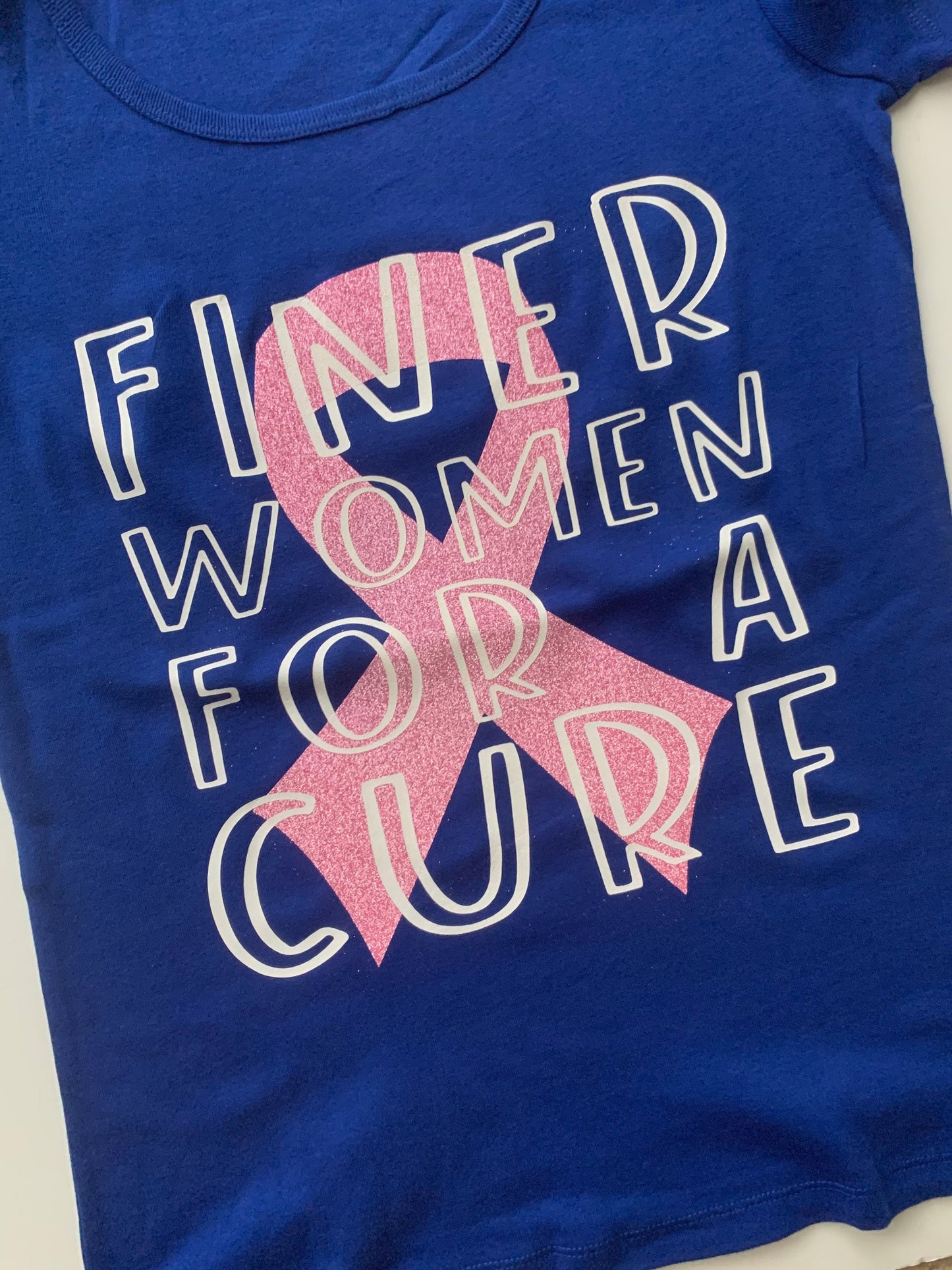 Finer Women For A Cure | Zeta Phi Beta Sorority | Cancer Awareness Shirt - Tru Blu TeeZ