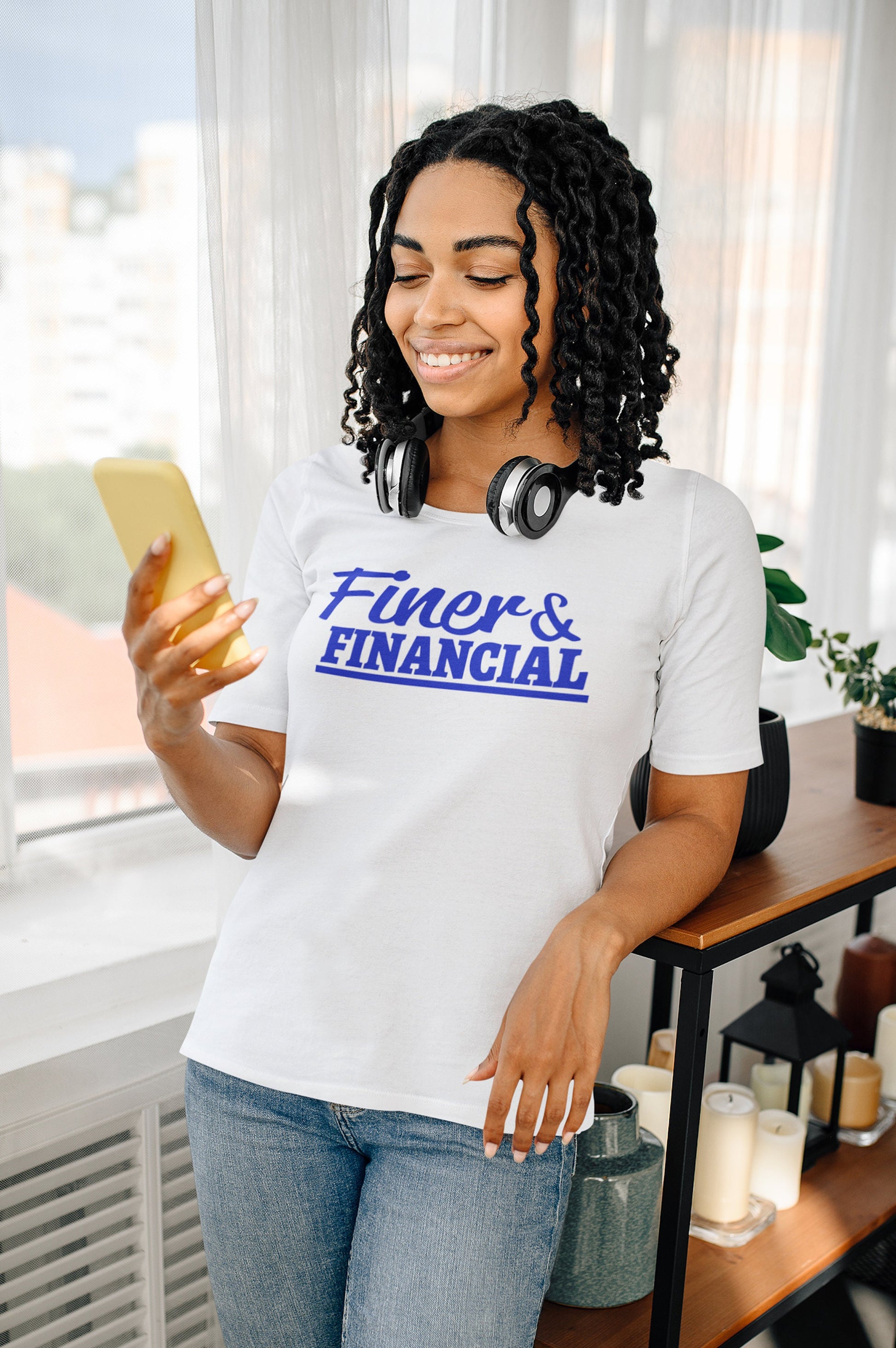 Finer & Financial | Zeta Phi Beta Sorority | Sorority T-Shirt - Tru Blu TeeZ