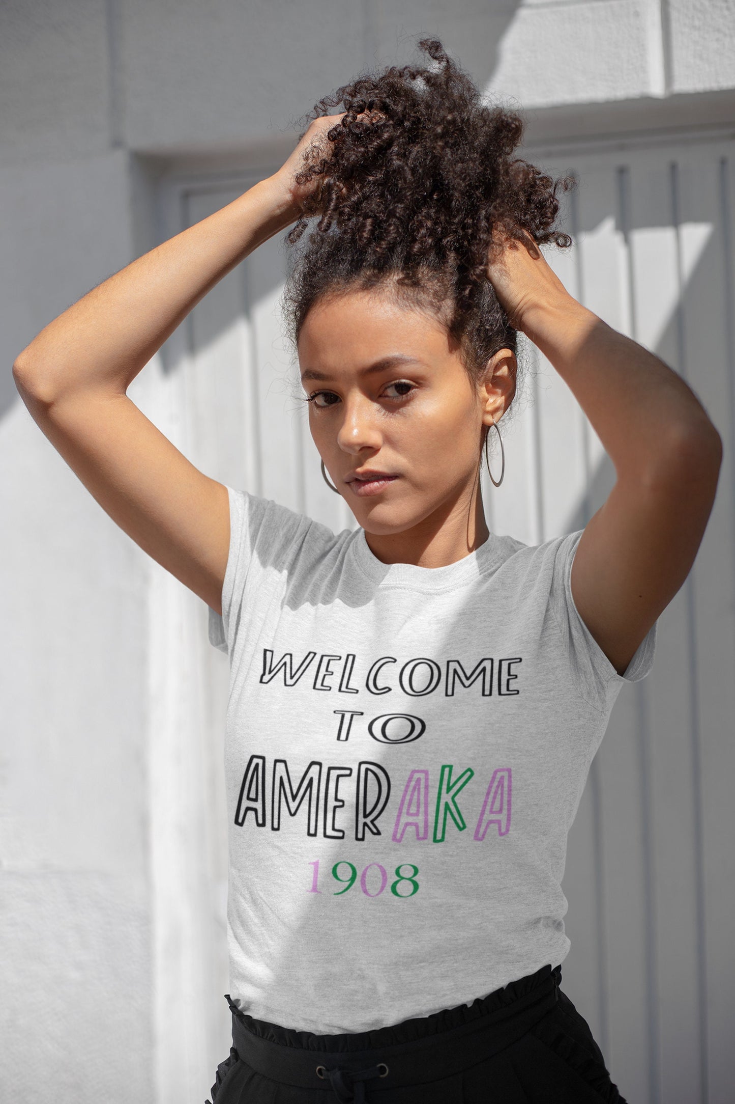 Welcome to AmerAKA | Greek Sorority | Kamala Harris Shirt - Tru Blu TeeZ