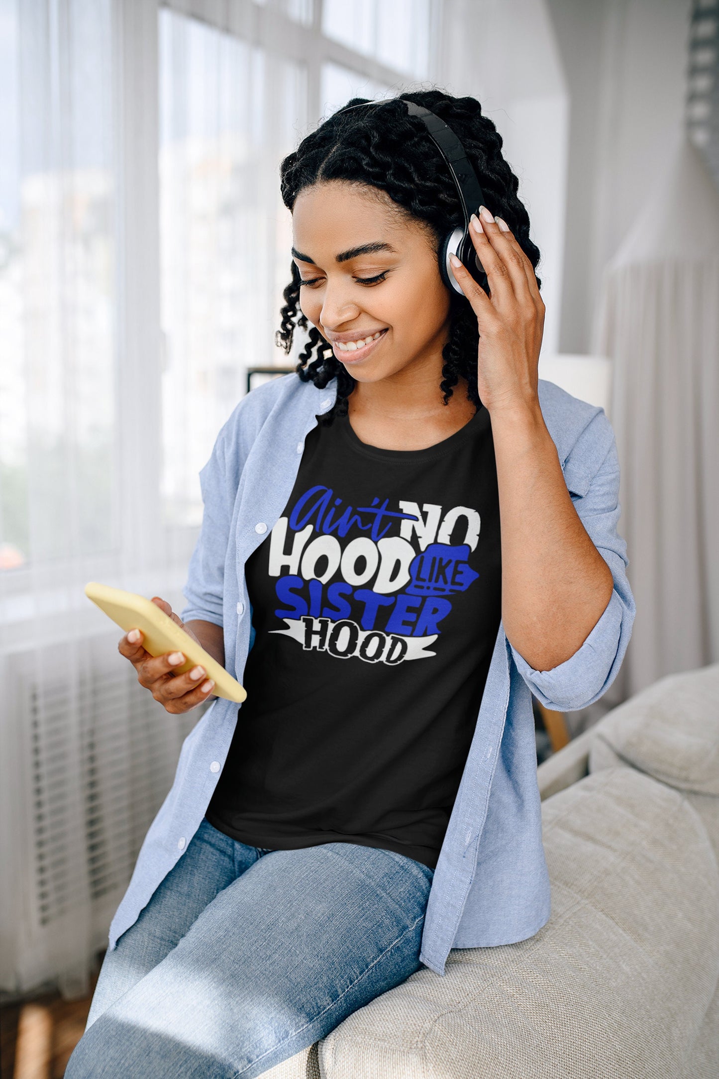 Sisterhood Shirt | No Hood Like Sisterhood |  Sorority Sisters - Tru Blu TeeZ