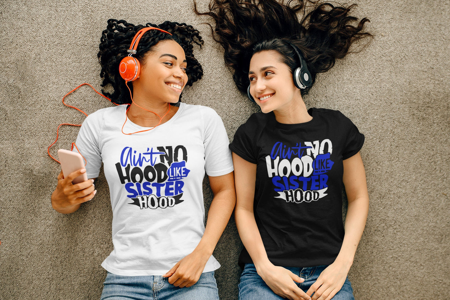 Sisterhood Shirt | No Hood Like Sisterhood |  Sorority Sisters - Tru Blu TeeZ