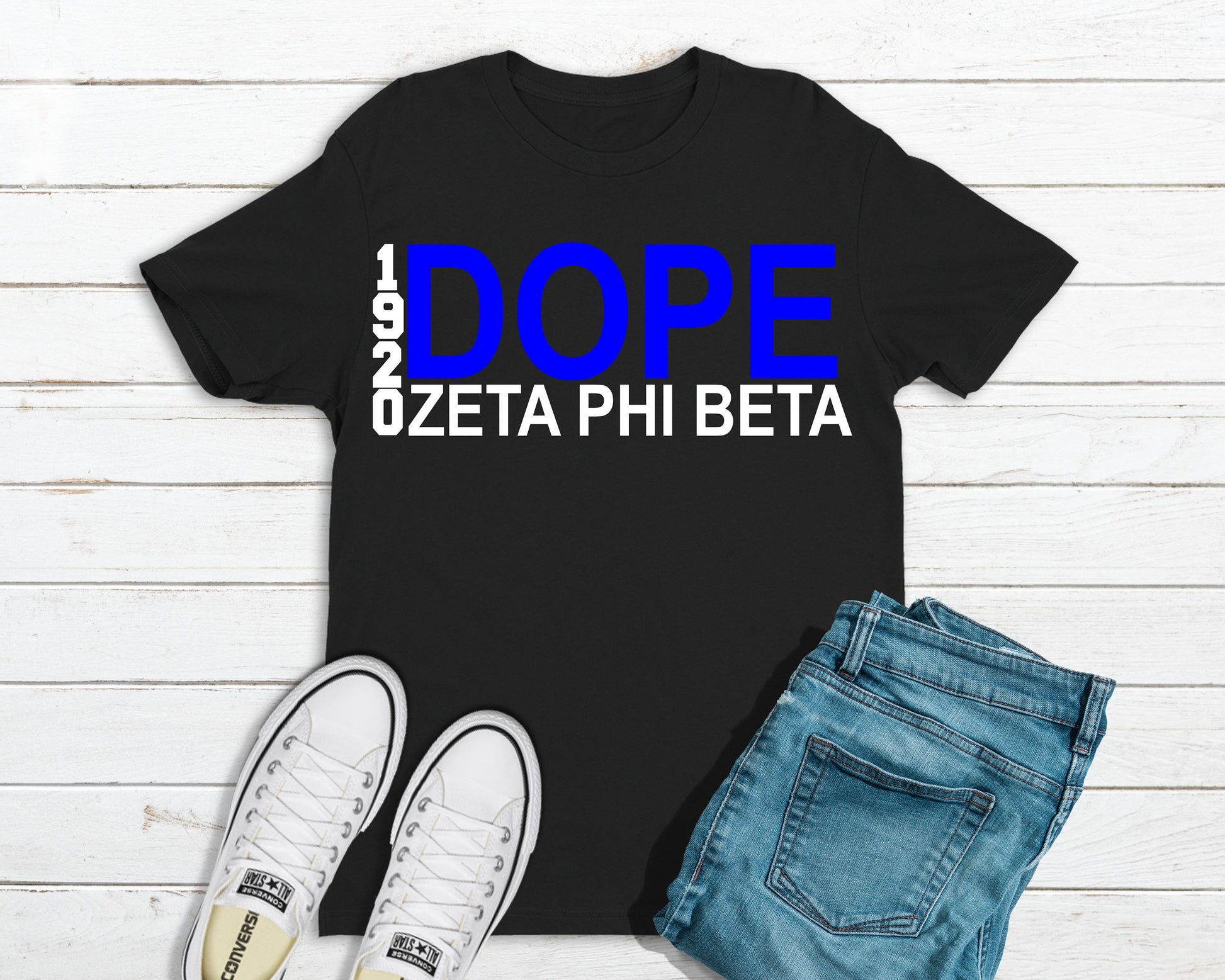 DOPE Zeta Phi Beta Sorority 1920 Shirt - Unisex sizes - Tru Blu TeeZ