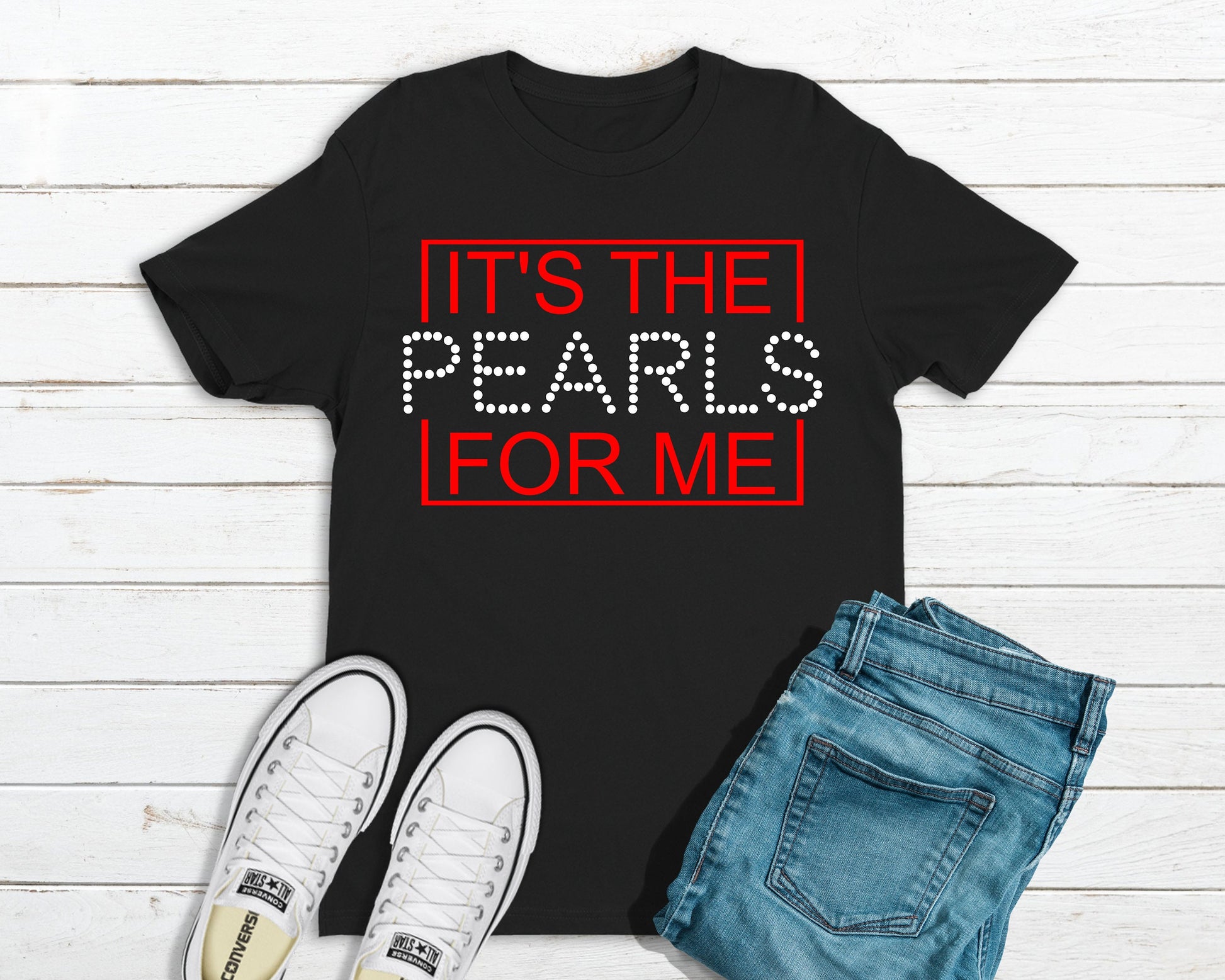 Sorority Inspired Pearls Shirt | It's the Pearls for Me | Sorority Gifts | Black Sorority Gifts - Tru Blu TeeZ