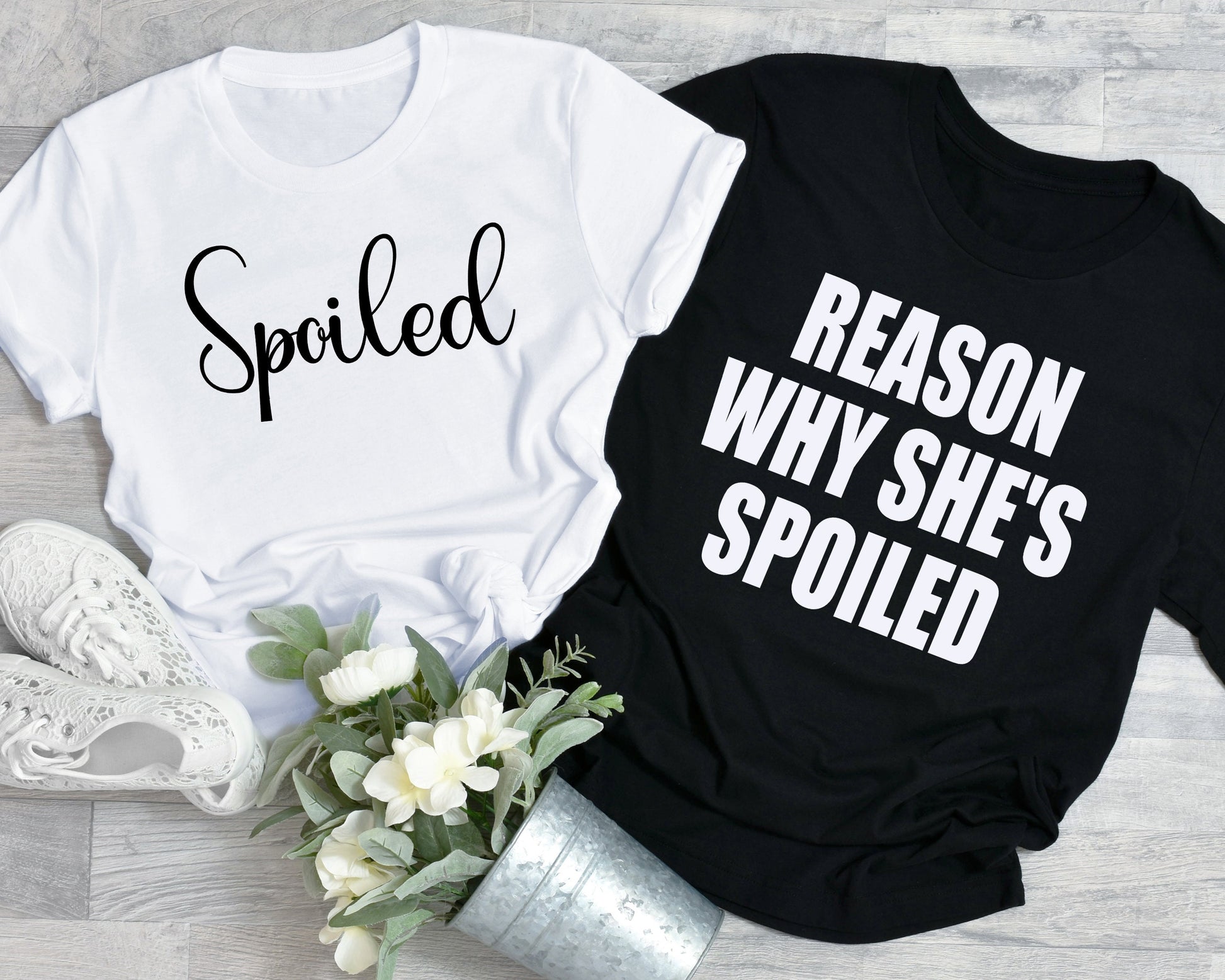 Spoiled Couples Shirts | Love Shirts | Husband\Wife | Engagement Clothing - Tru Blu TeeZ