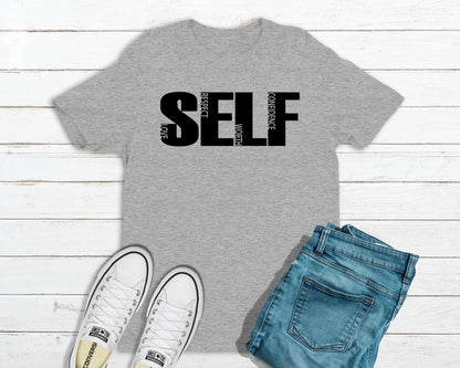 Self Love Self Worth Self Confidence Shirt | Female Empowerment | Women Rock - Tru Blu TeeZ