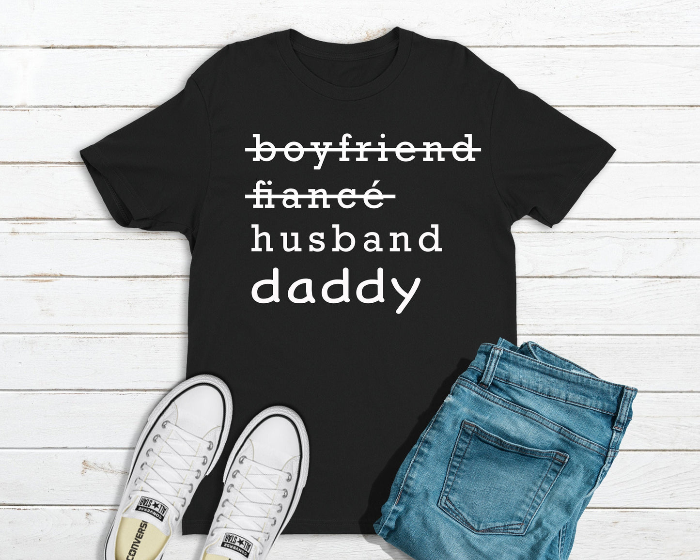 Father's Day Personalized Shirt | Husband Daddy Shirt | Dad Shirt | Baby Announcement - Tru Blu TeeZ