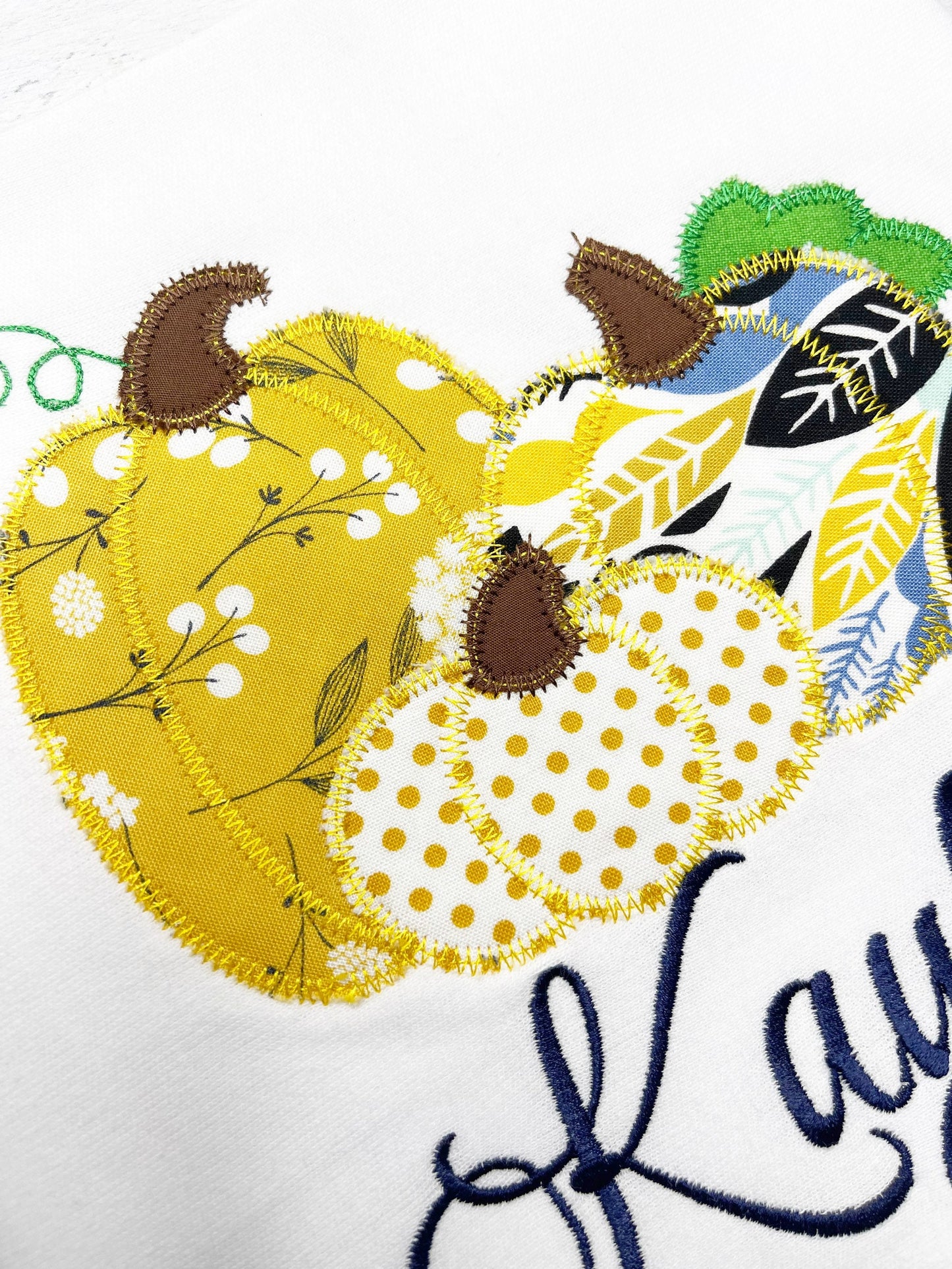 Triple Golden Pumpkin Shirt| Traditional Thanksgiving Shirt | Embroidery Pumpkin Name Shirt
