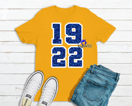 1922 Gifts | SHRHO Centennial | SGRHO Inspired | Gold Royal Blue - Tru Blu TeeZ