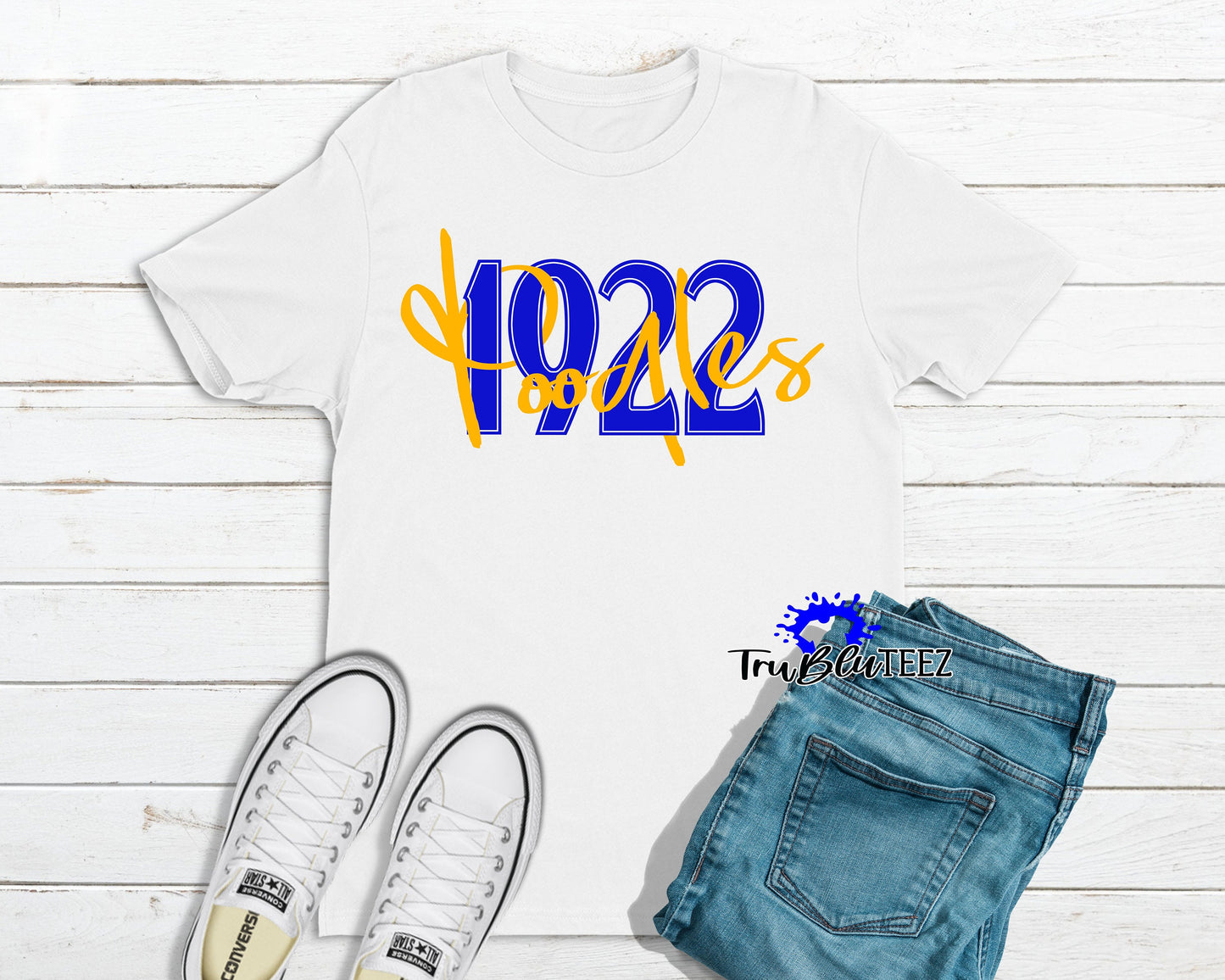 1922 Poodles | SHRHO Centennial | SGRHO Inspired | Gold Royal Blue - Tru Blu TeeZ