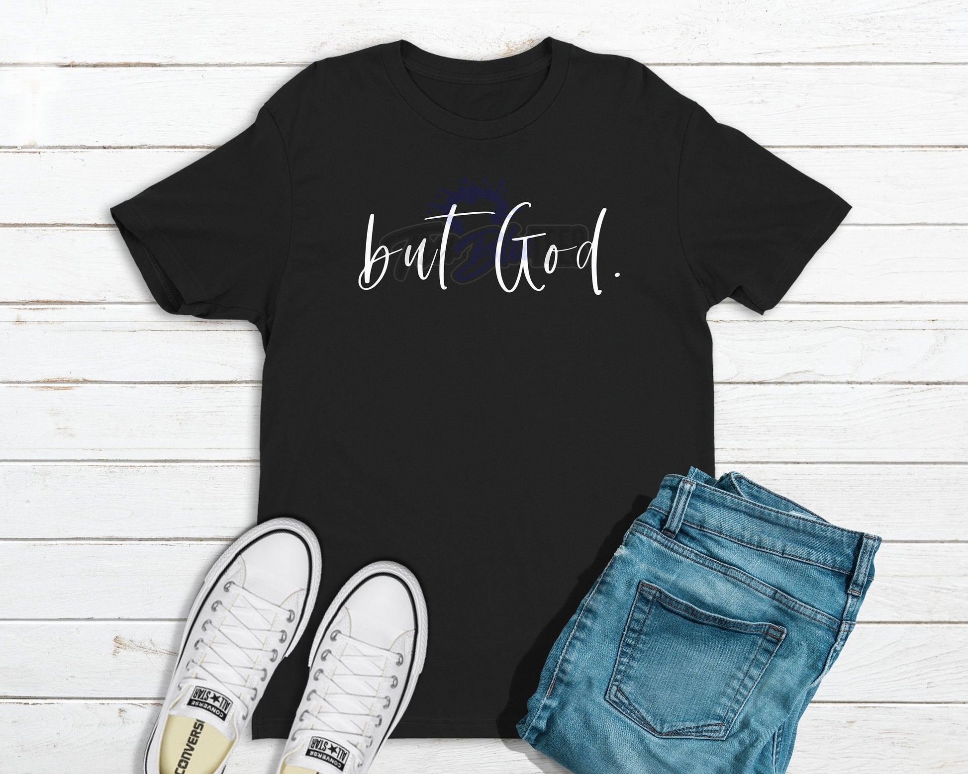 But God Religious Tee | Bible Study Clothing | Youth Ministry Religious - Tru Blu TeeZ