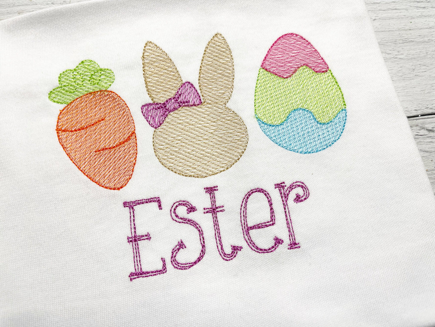 Easter Trio Shirt | Easter Rabbit Shirt | Easter Bunny Girls Clothing