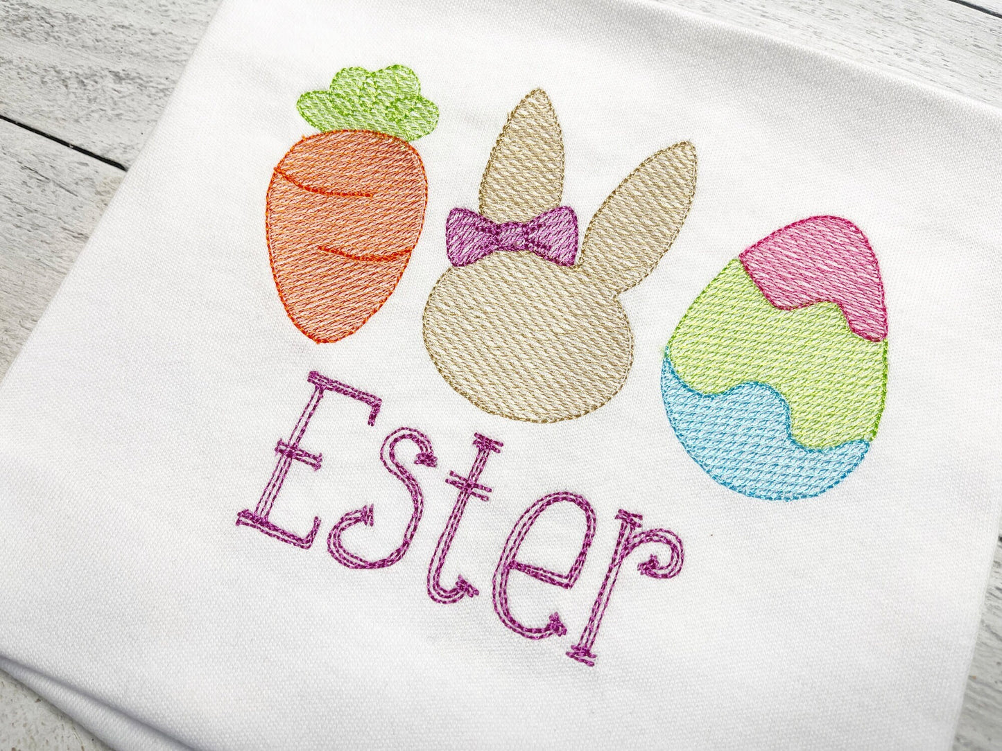 Easter Trio Shirt | Easter Rabbit Shirt | Easter Bunny Girls Clothing