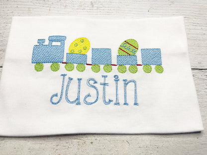 Easter Boy Shirt | Easter Train | Boys Easter Shirt