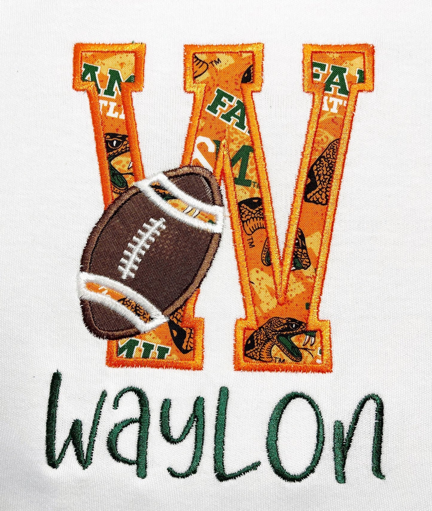 FAMU HBCU Football w/ Initial Shirt | Daddy's Football Buddy | Kids Football Shirt | Infant Football Fan | FAMU Football