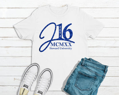 J16 Sorority Shirt | ZPHIB J16 | Z Phi B Founders's Day| Royal Blue and White - Tru Blu TeeZ