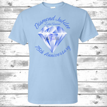 Amicae Diamond Jubilee | Amicae 75th Anniversary| Zeta Amicae |  Royal Blue and Light Blue - Tru Blu TeeZ